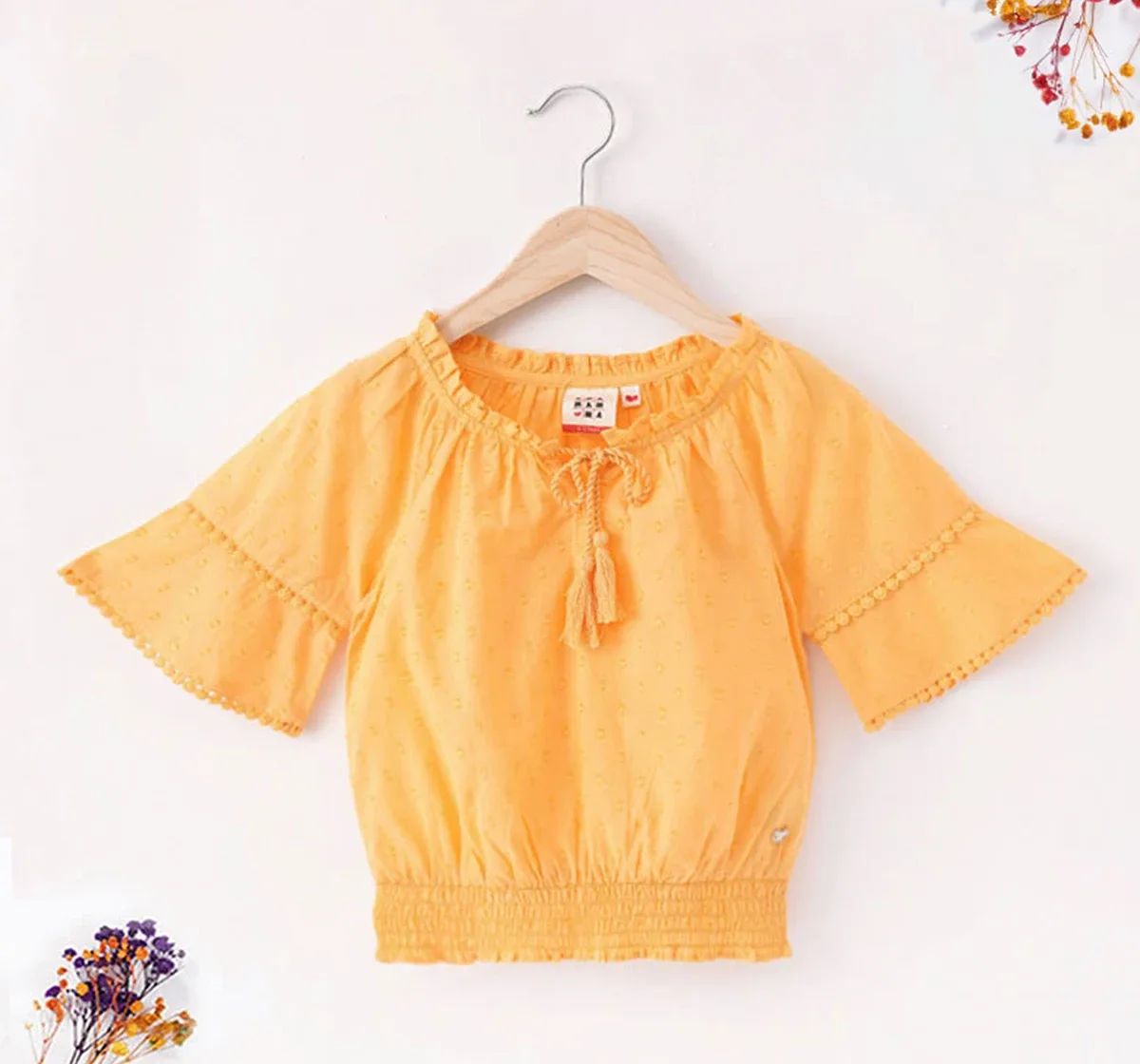 Girls Bell Sleeve Top