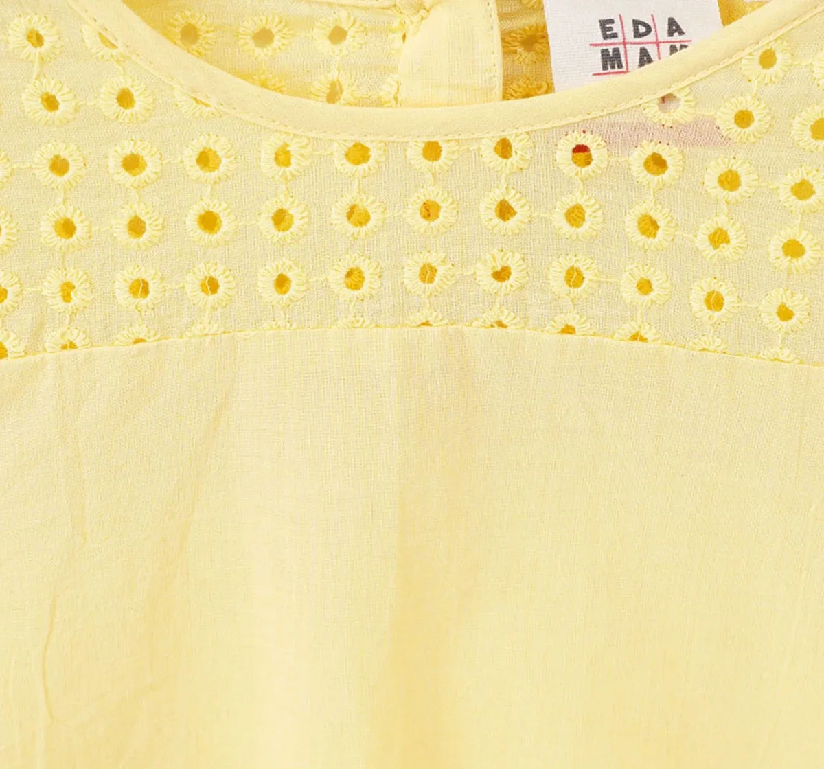 Girls Schiffli Tie Up Top