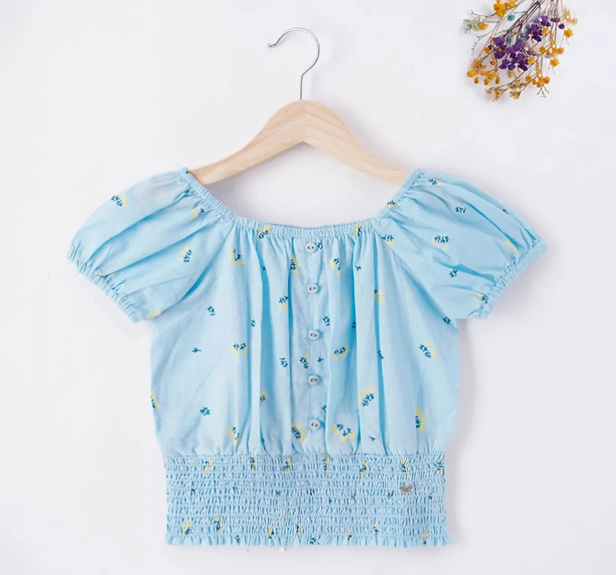 Girls Pompom Detailed Top