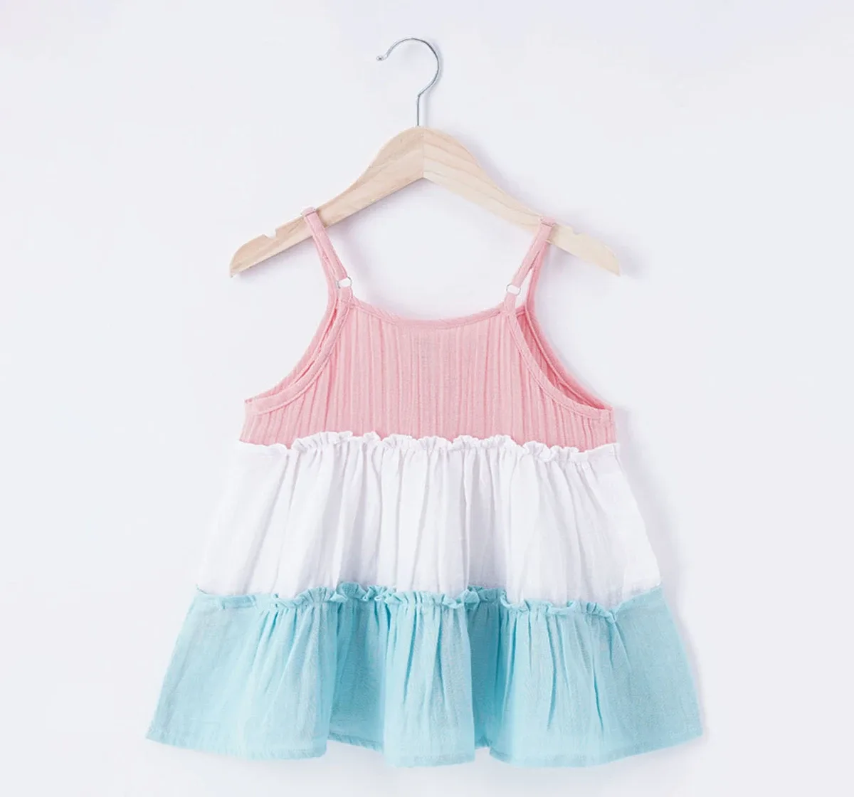 Girls Cut And Sew Strappy Top