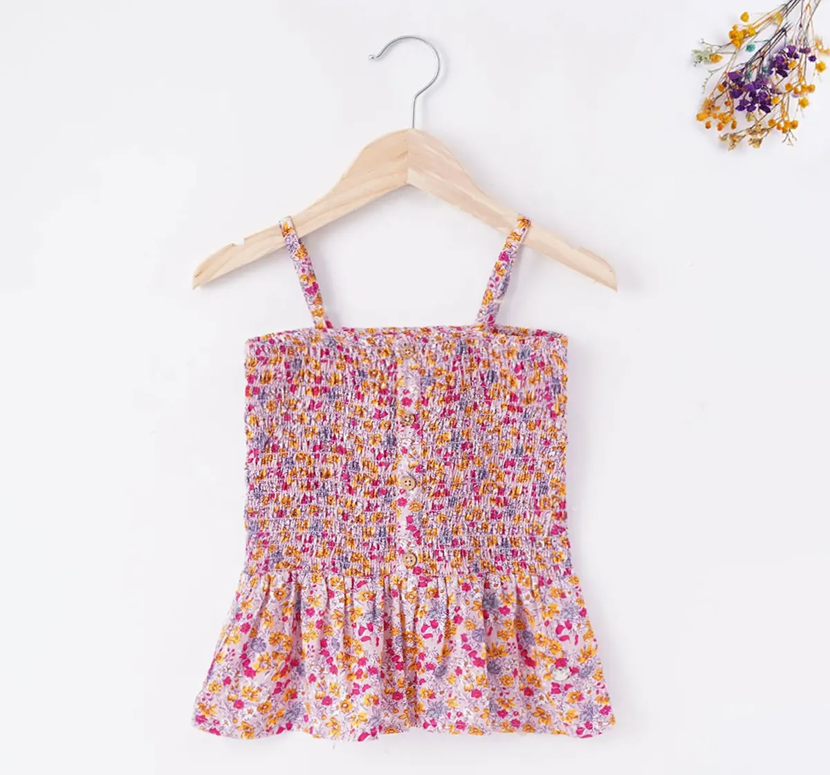 Floral Smocked Top