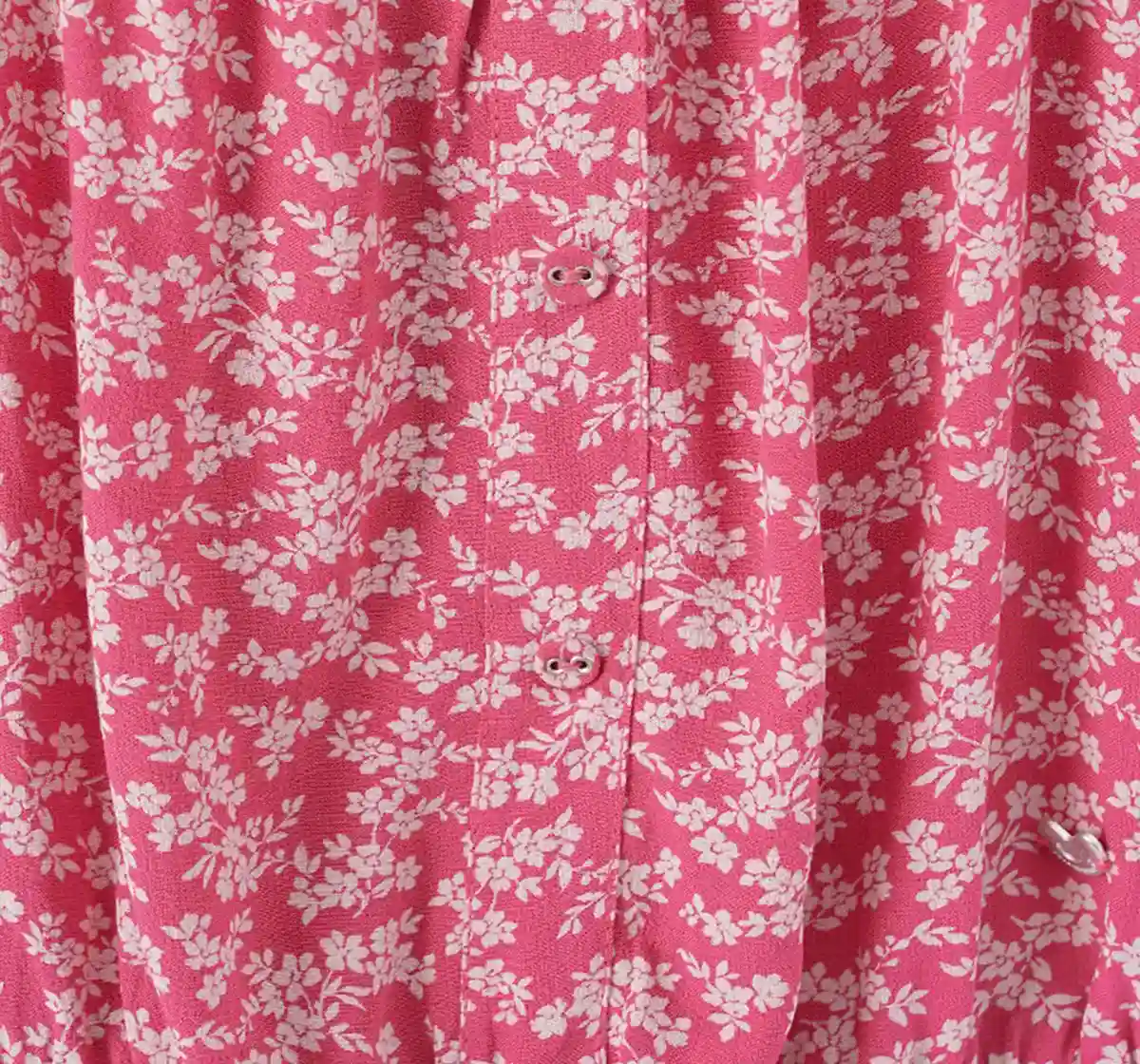 Girls Floral Smocked Top