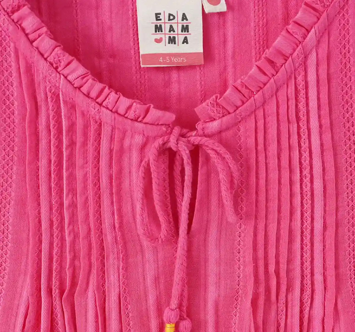 Girls Tie Up Dobby Top