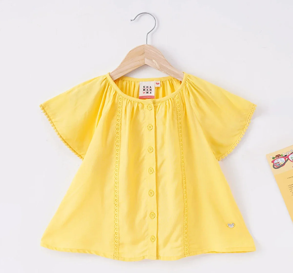 Girls Front Open Lace Top