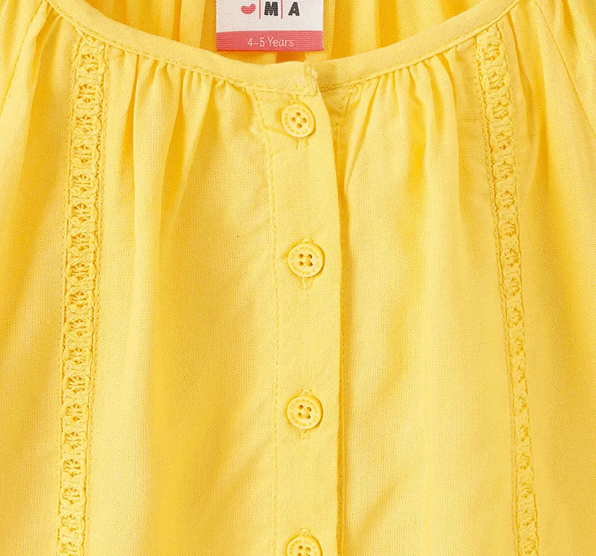 Girls Front Open Lace Top