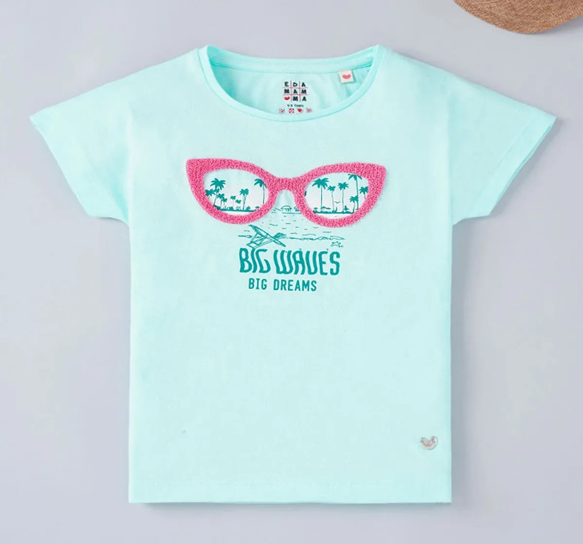 Girls Terry Embroidered T-Shirt