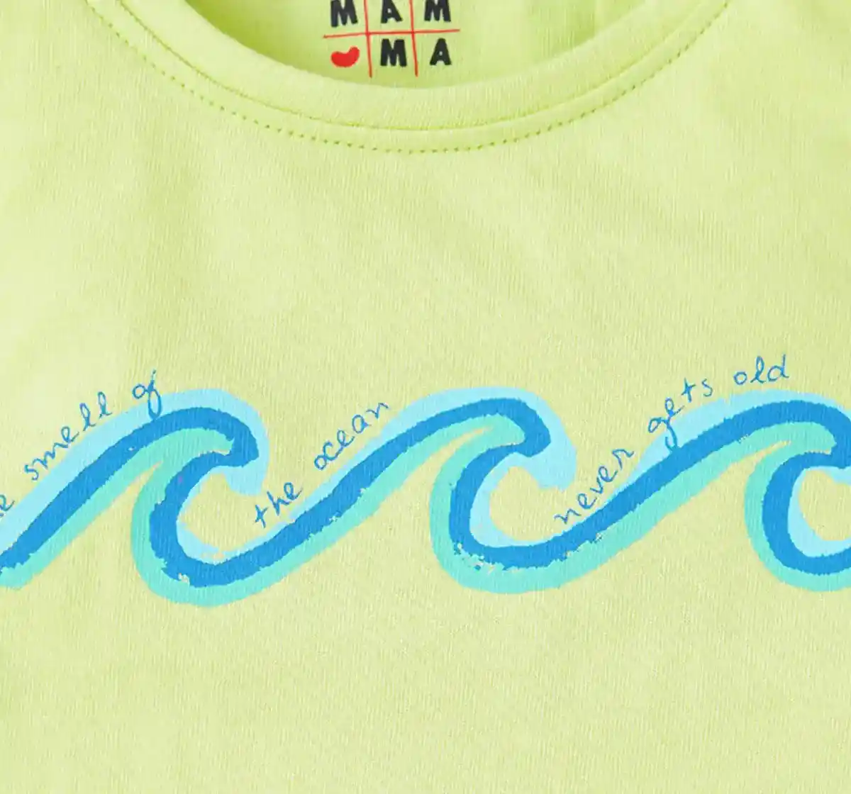 Girls Waves Printed T-Shirt