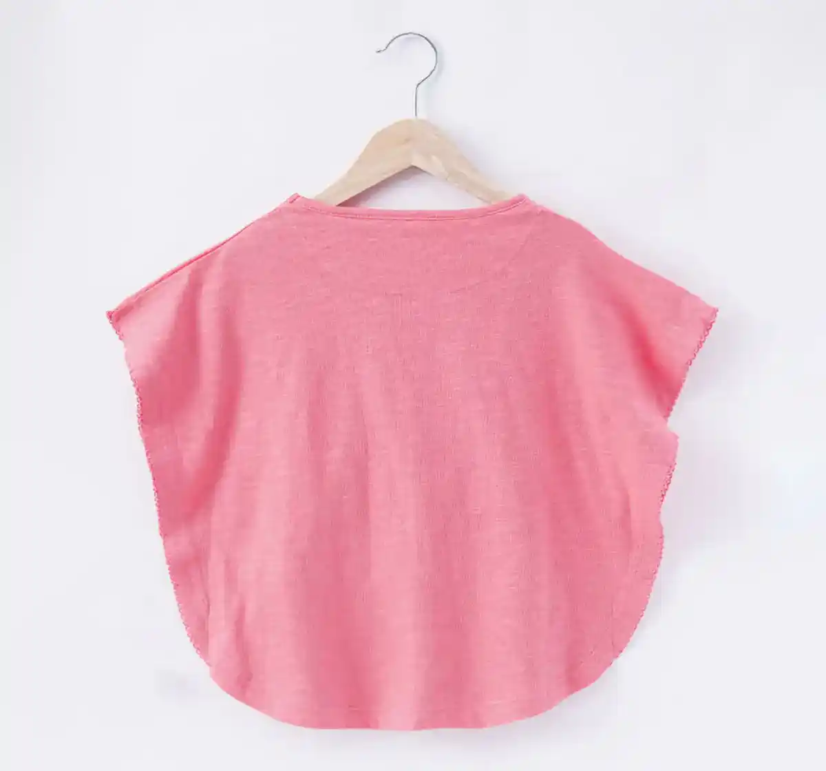 Girls Floral Hem Swing Top
