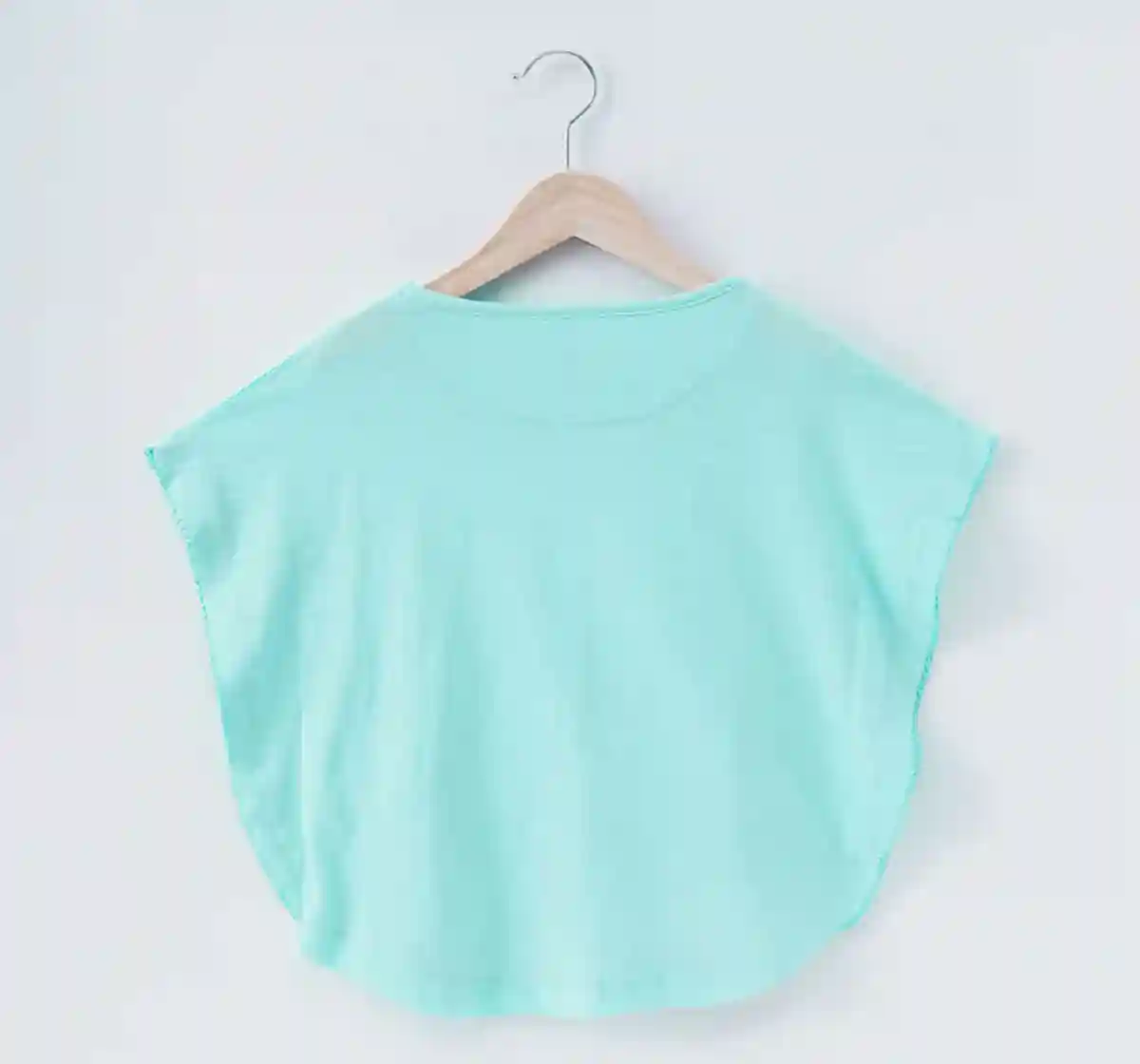 Girls Floral Hem Swing Top