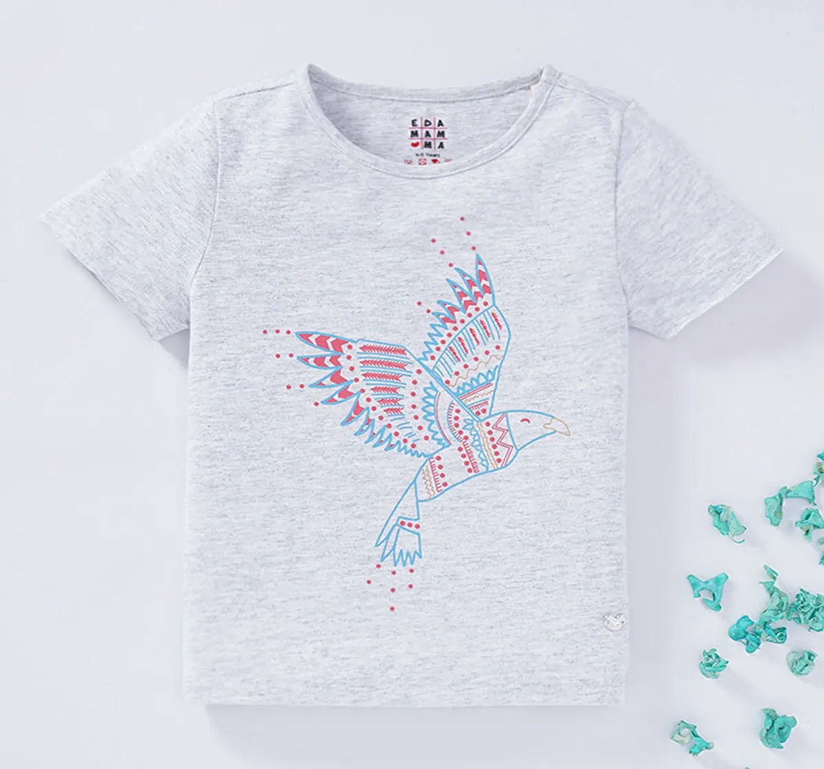 Girls Bird Printed T-Shirt