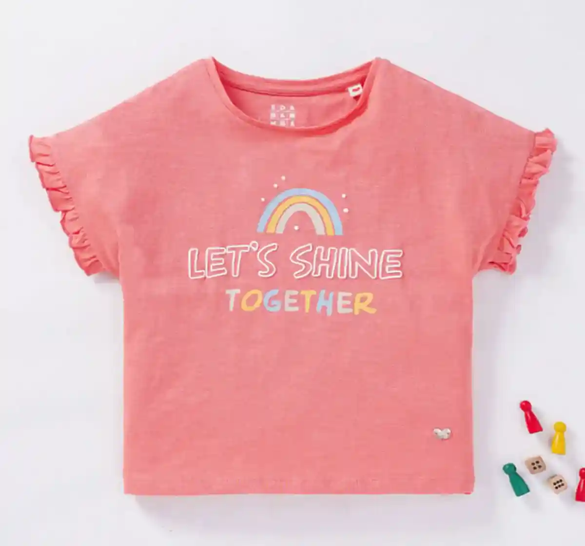 Girls Rainbow Printed T-Shirt