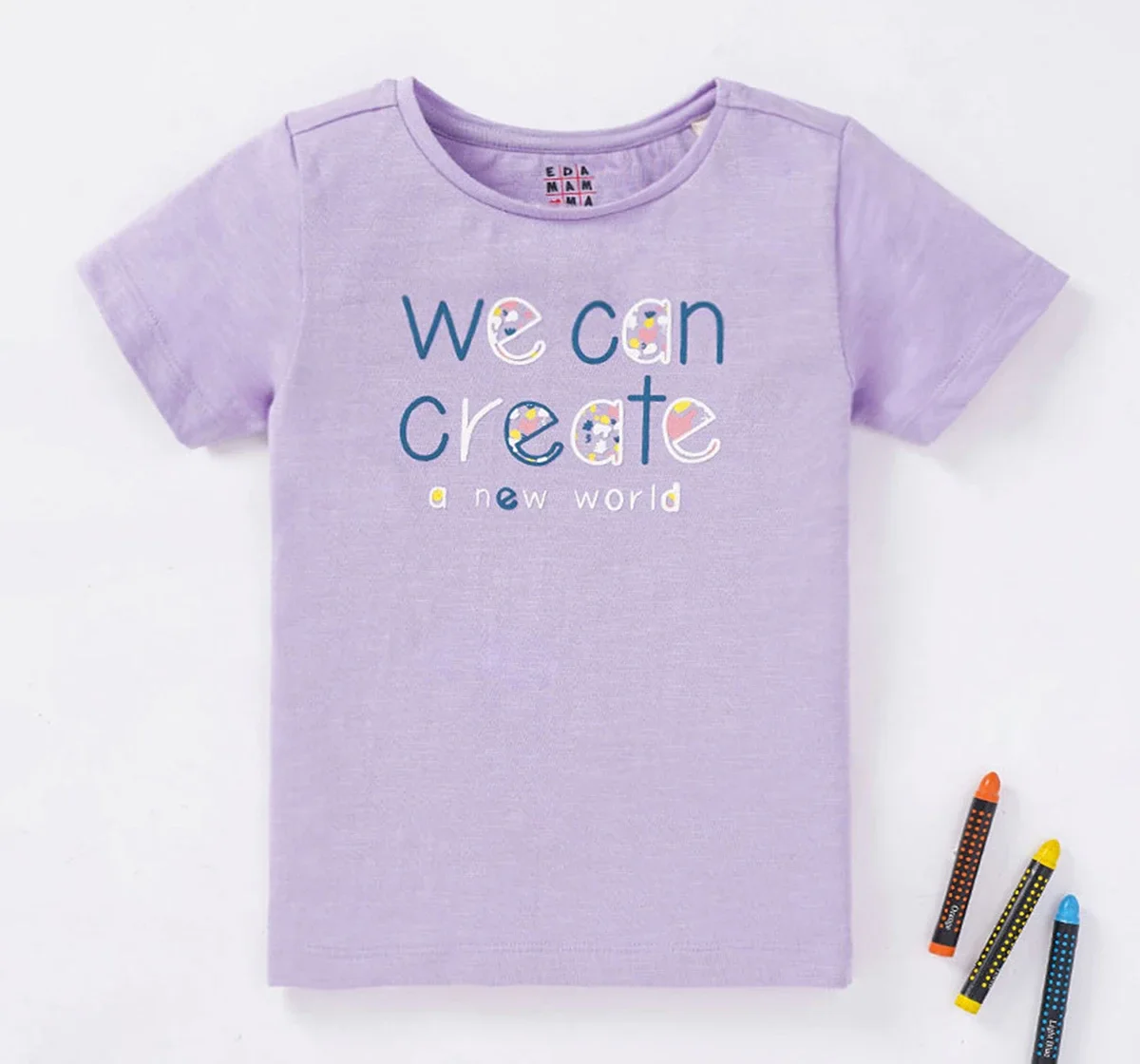 Girls Text Printed T-Shirt