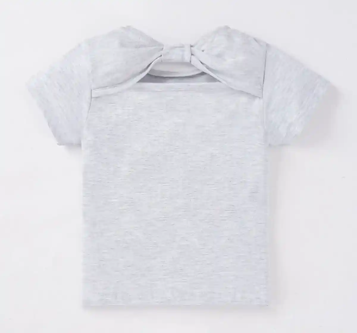 Girls Nurture Print Back Knot T-Shirt