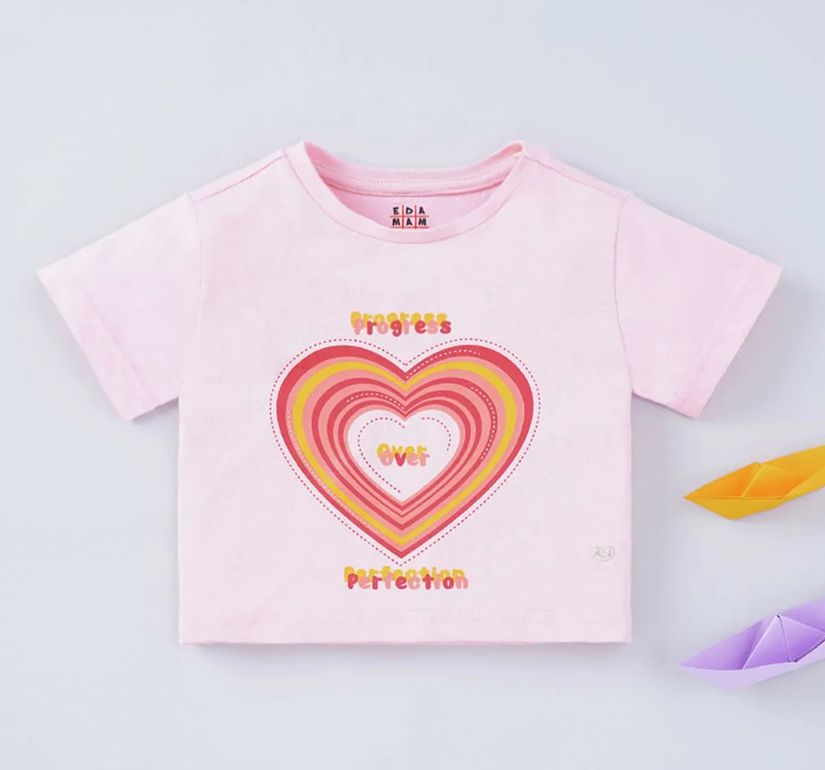 Girls Heart Print T-Shirt