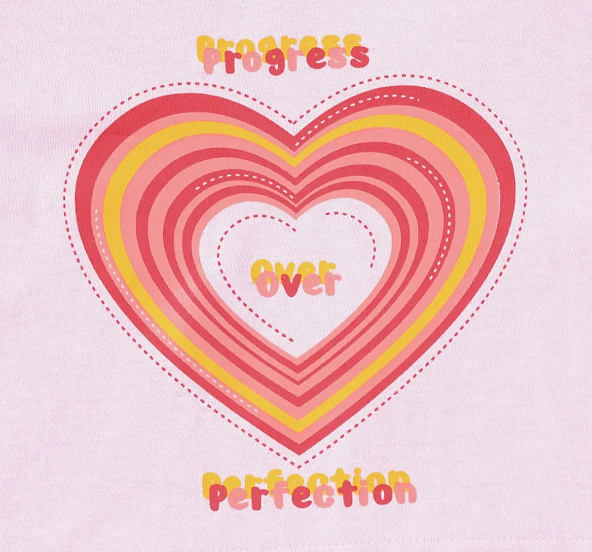 Girls Heart Print T-Shirt