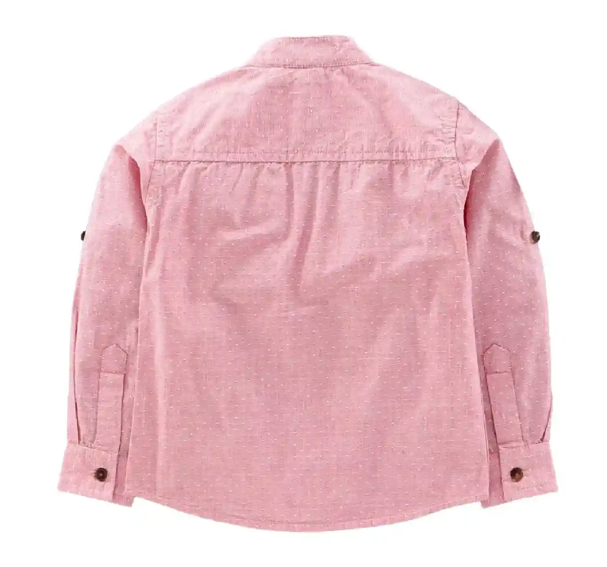 Henley Shirt With Roll Ups + Welt Pockets - Red