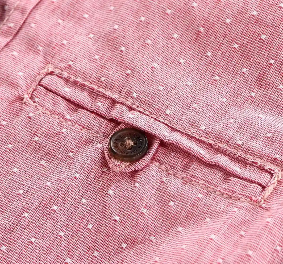 Henley Shirt With Roll Ups + Welt Pockets - Red