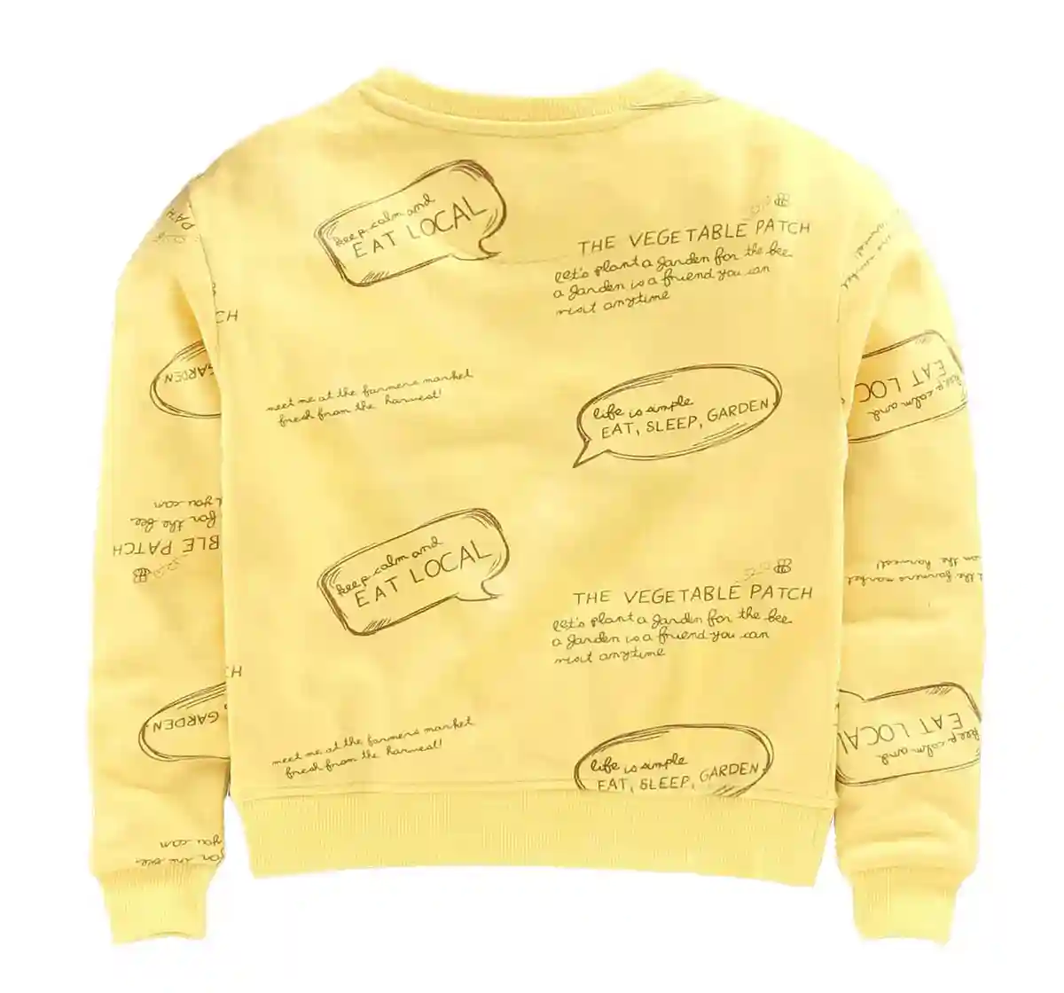 Boys Printed Sweatshirt - Yellow