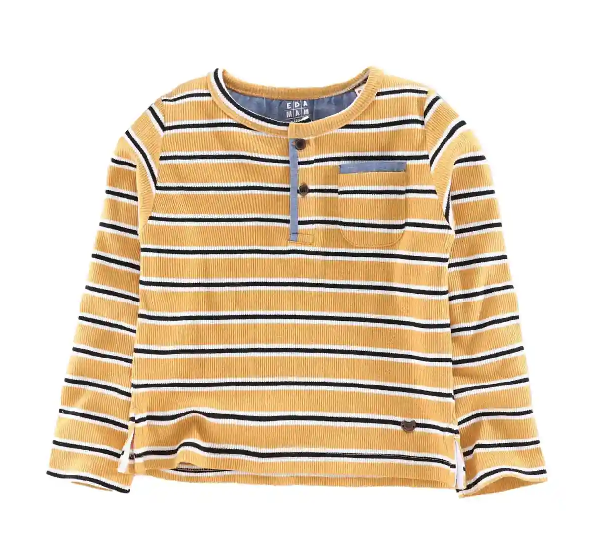 Boys Striped Tee - Yellow