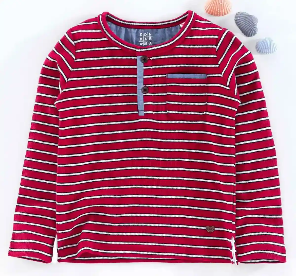 Boys Striped Tee - Red