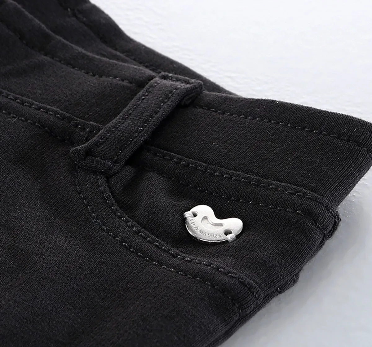 Girls Slip On Treggings - Black