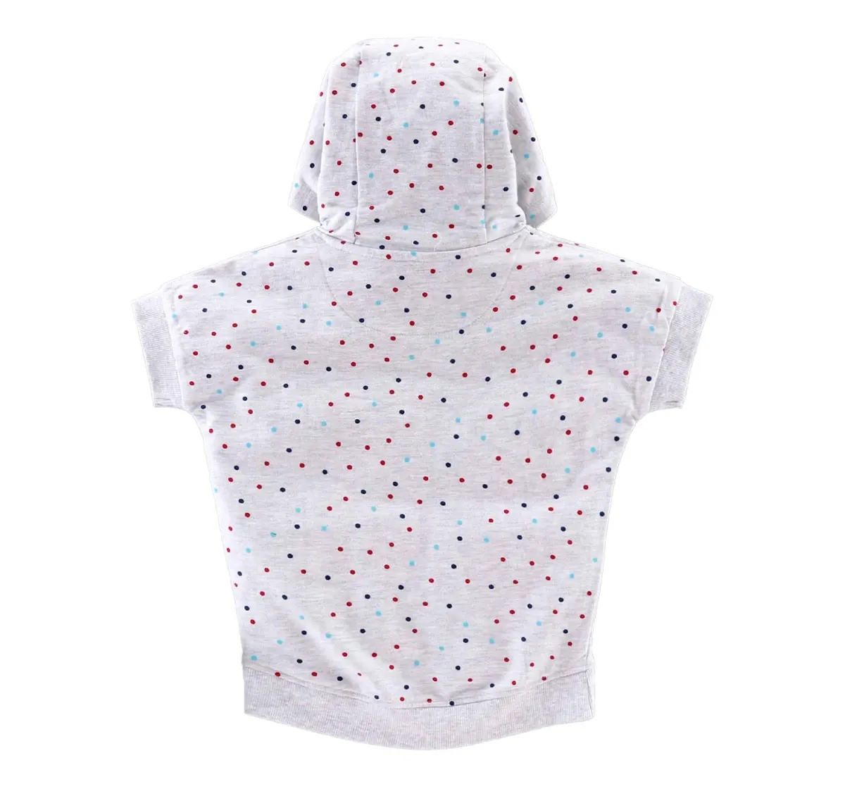 Girls Polka Hoodie - Melange