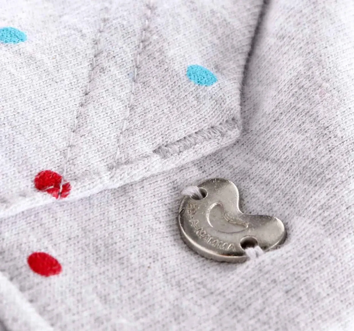 Girls Polka Hoodie - Melange