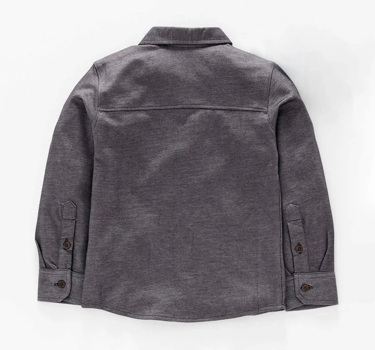 Boys Knit Shirt - Dark Grey