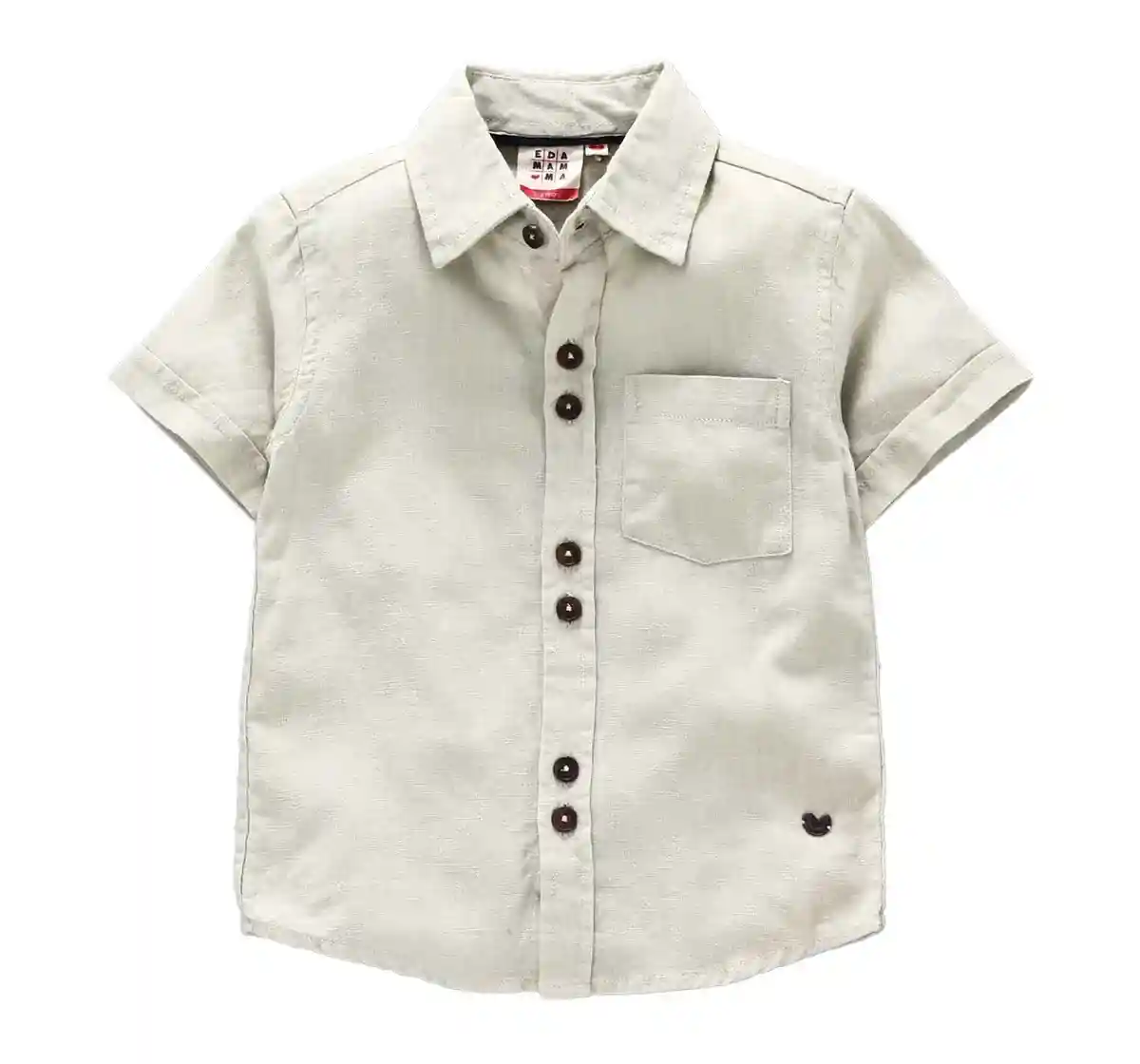 Boys Linen Shirt - Khaki