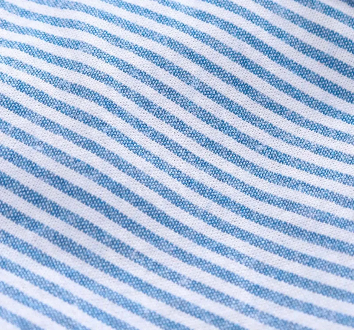 Boys Striped Hood Shirt - Blue
