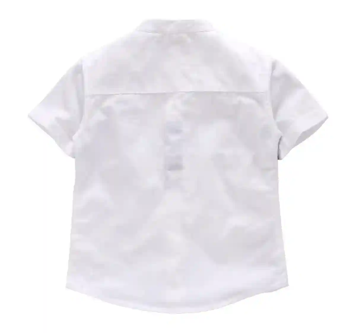 Colour Blocked Cut-N-Sew Shirt - White