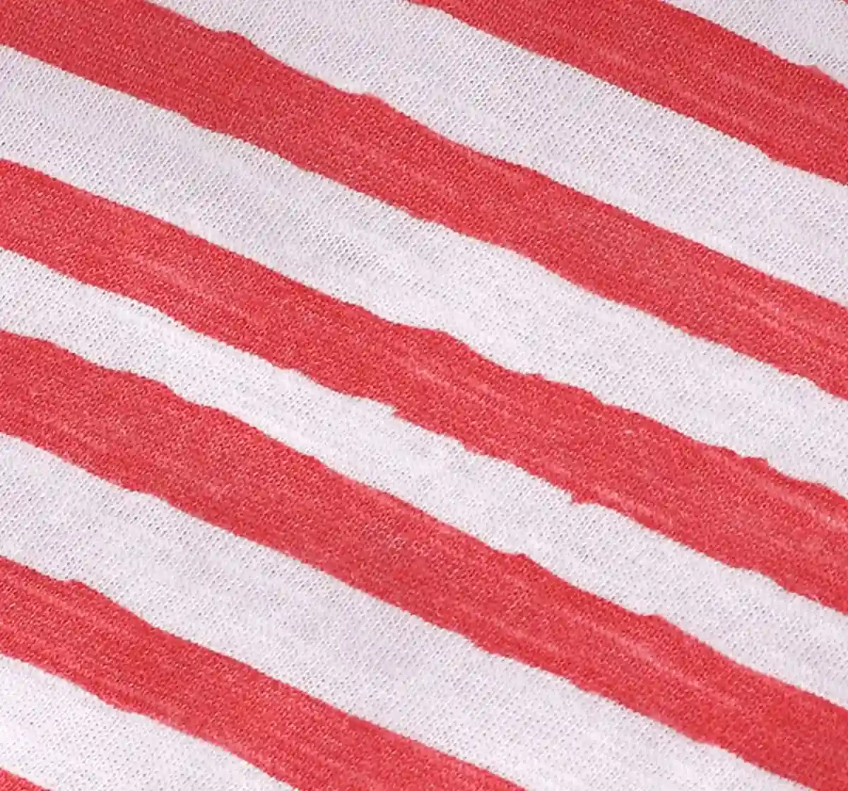 Boys Striped Print Tee - Coral