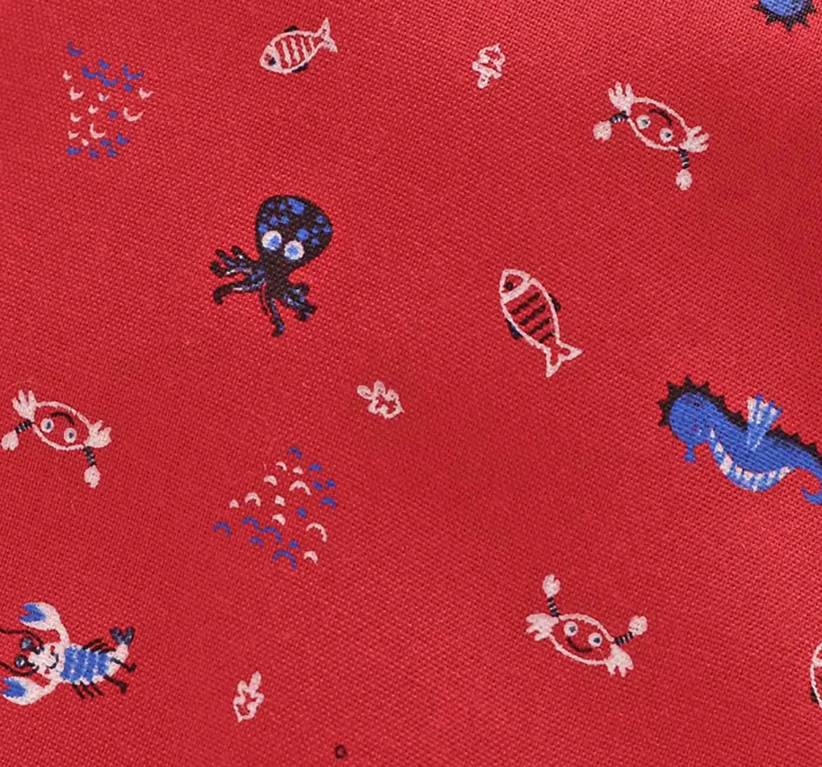 Girls Printed Harem Pants - Red