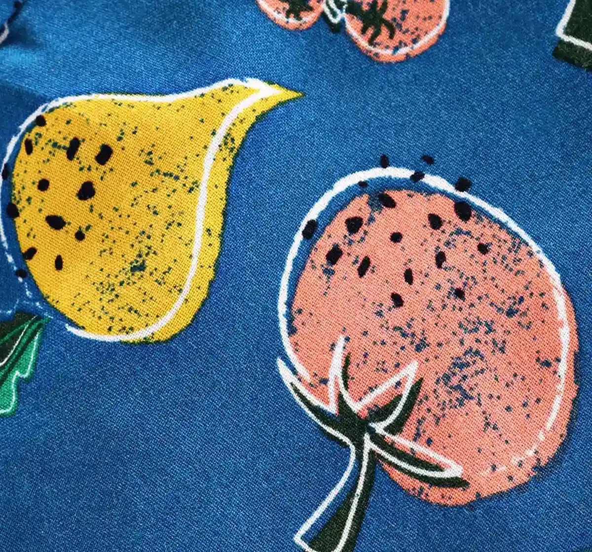 Girls Printed Tie Up Top - Midnight Blue