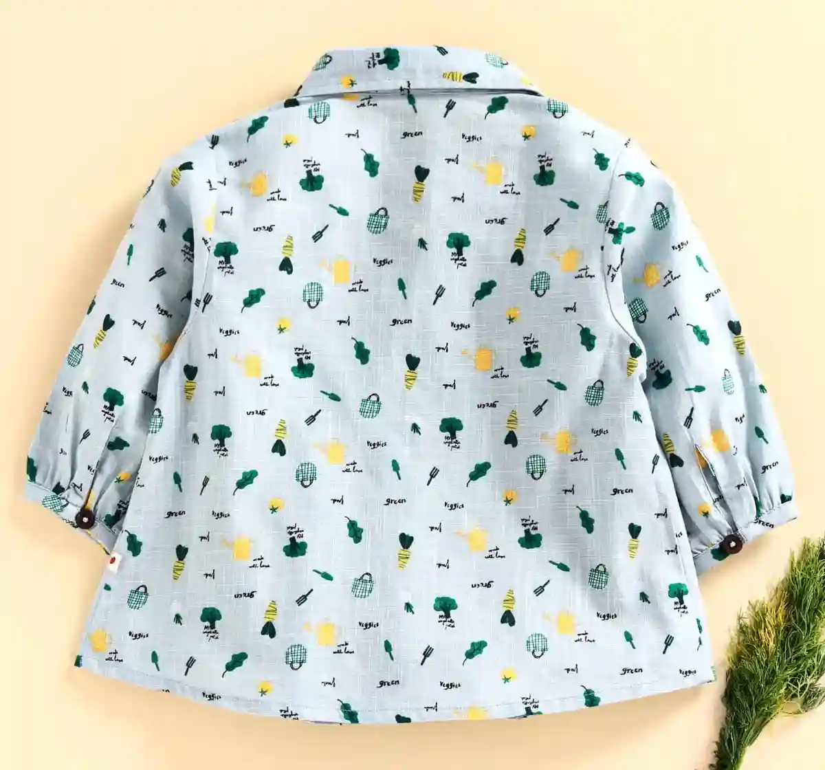 Printed Top - Pale Blue