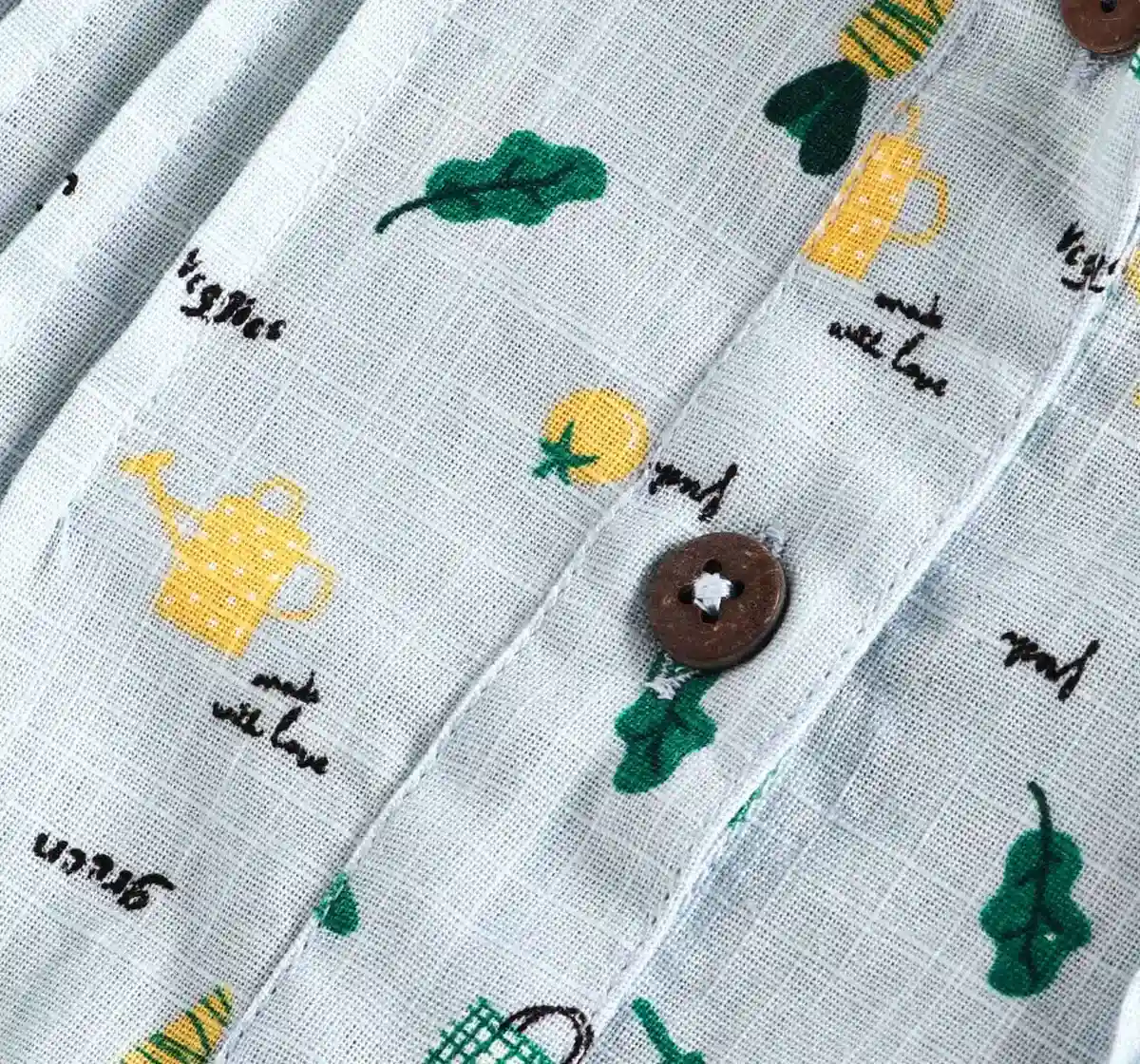 Printed Top - Pale Blue