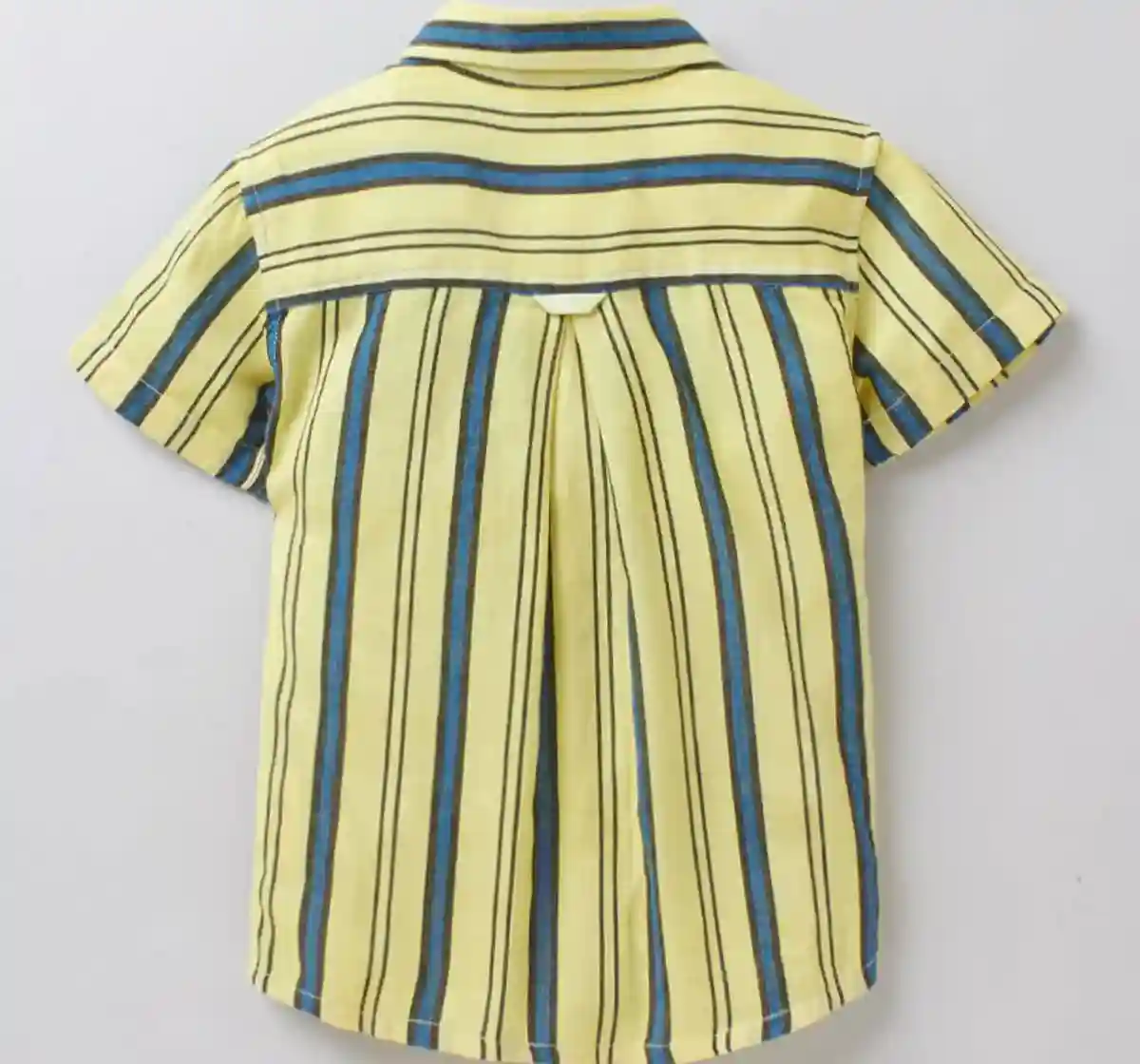 Boys Overdyed Stripe Shirt - Yellow