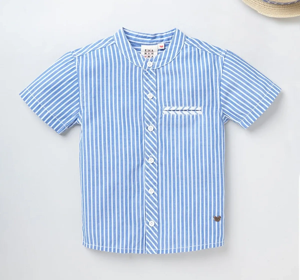 Boys Half Sleeve Stripe Shirt - Blue