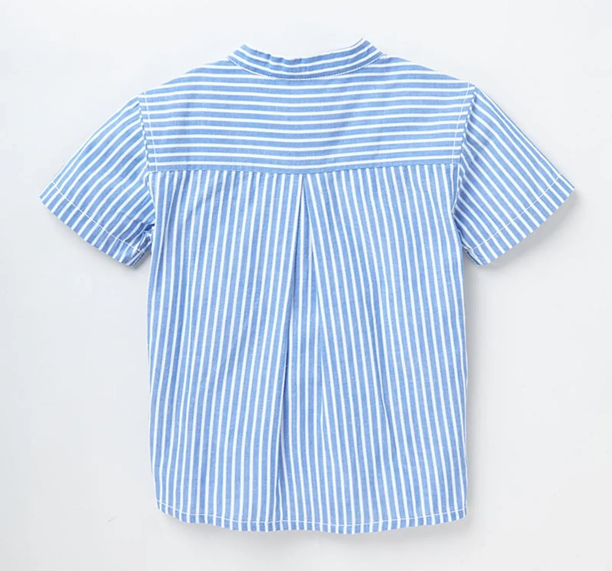 Boys Half Sleeve Stripe Shirt - Blue