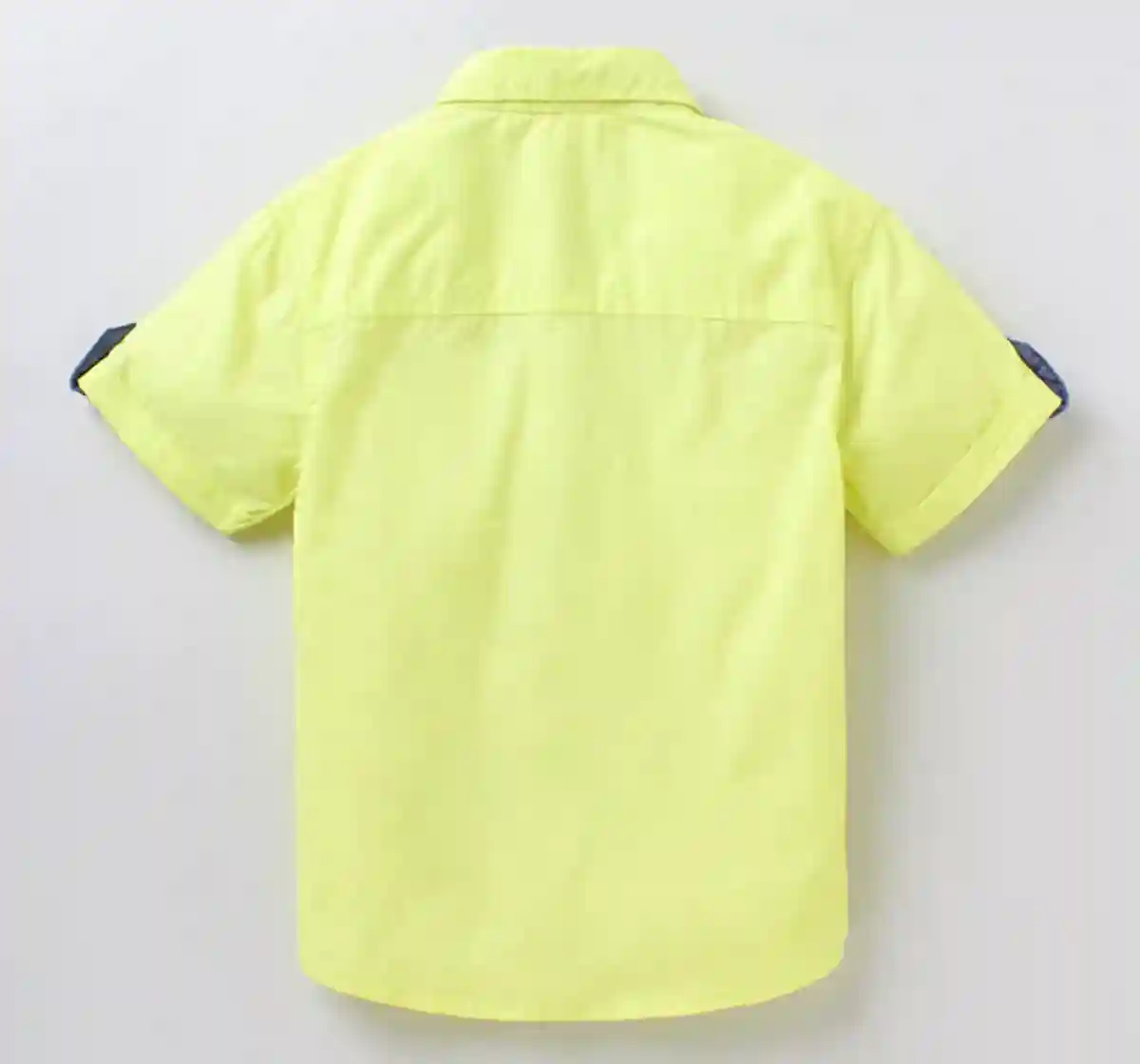 Boys Half Sleeved Solid Shirt - Yellow
