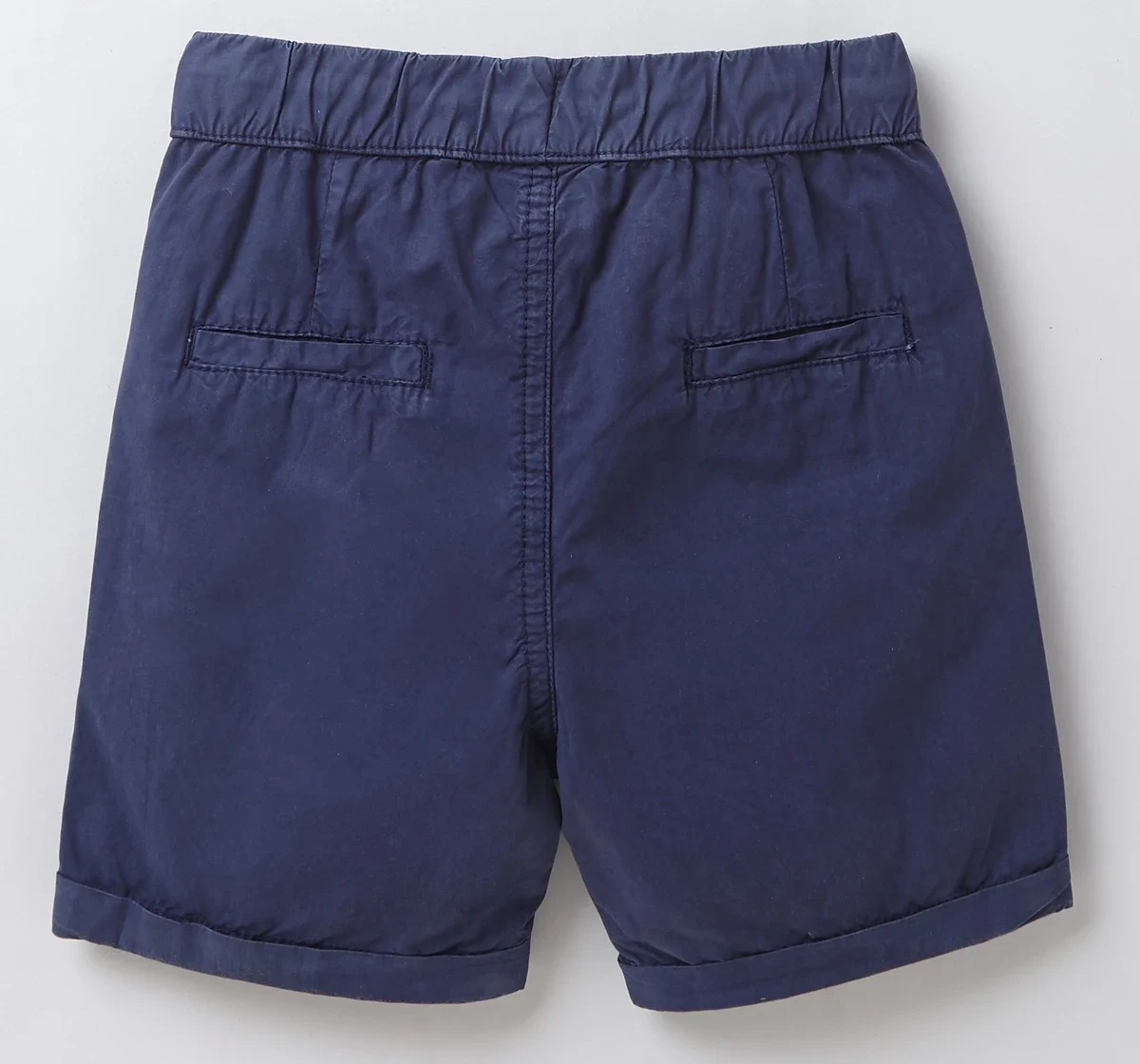 Boys Pull Up Washed Shorts - Navy
