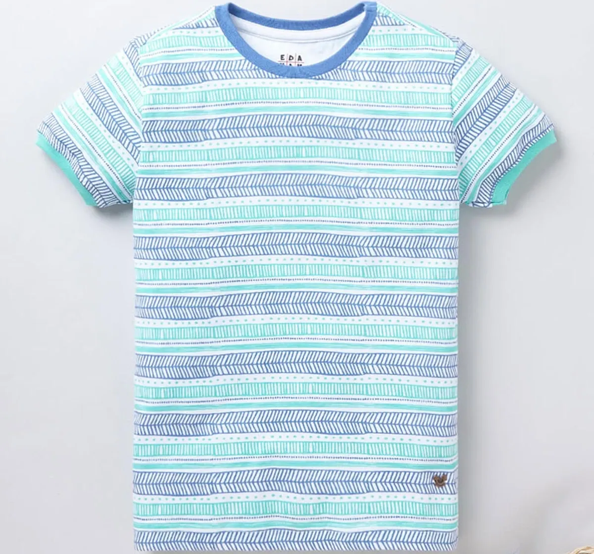 Boys Half Sleeves Printed Tee - Blue