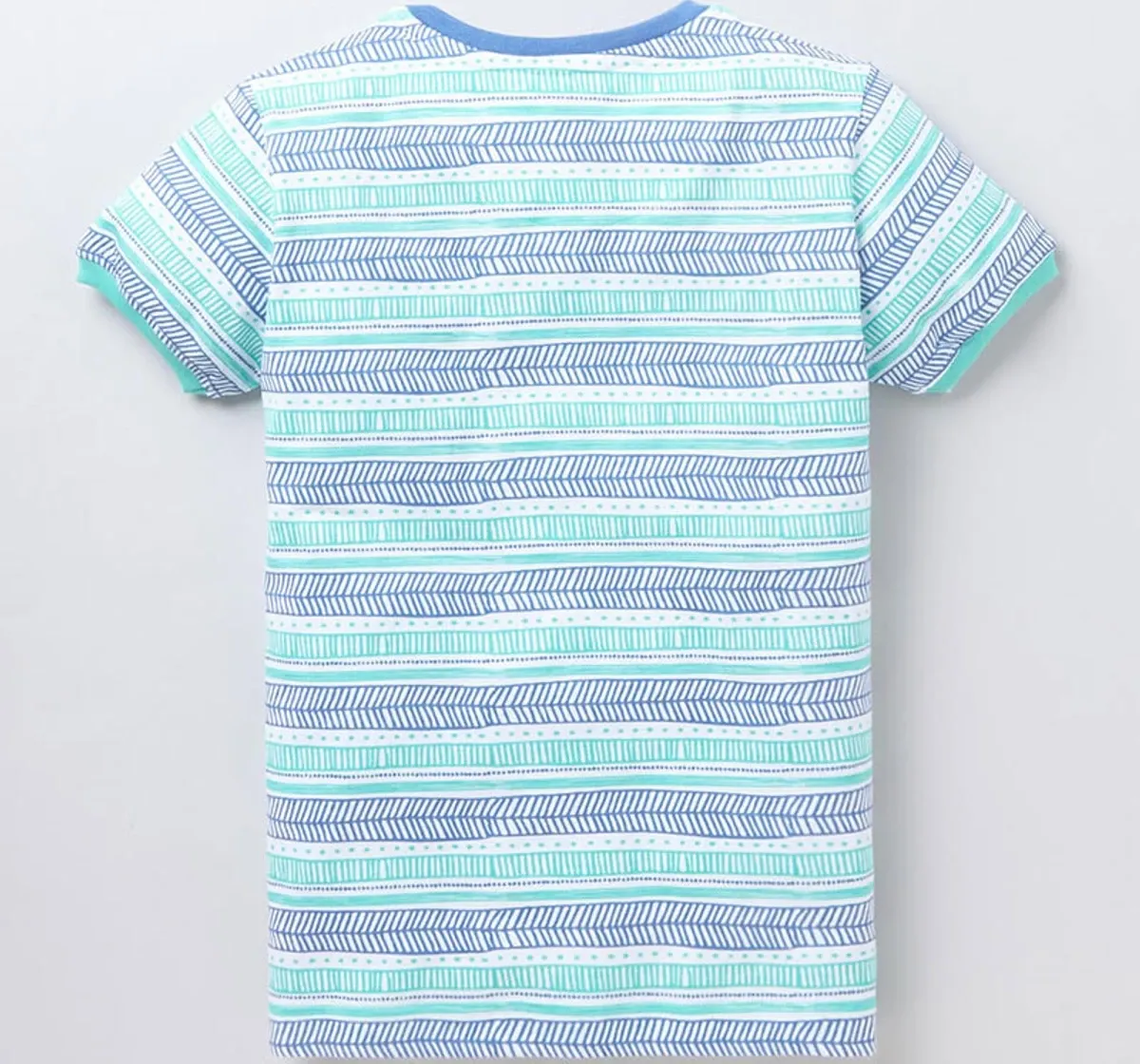 Boys Half Sleeves Printed Tee - Blue