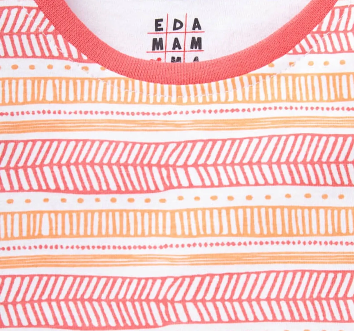 Boys Half Sleeves Printed Tee - Orange