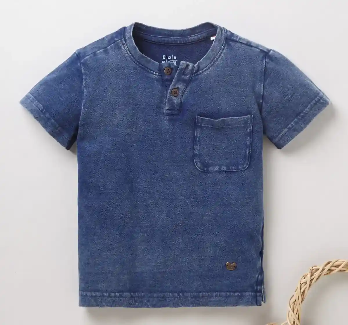 Boys Indigo Washed Tee - Indigo