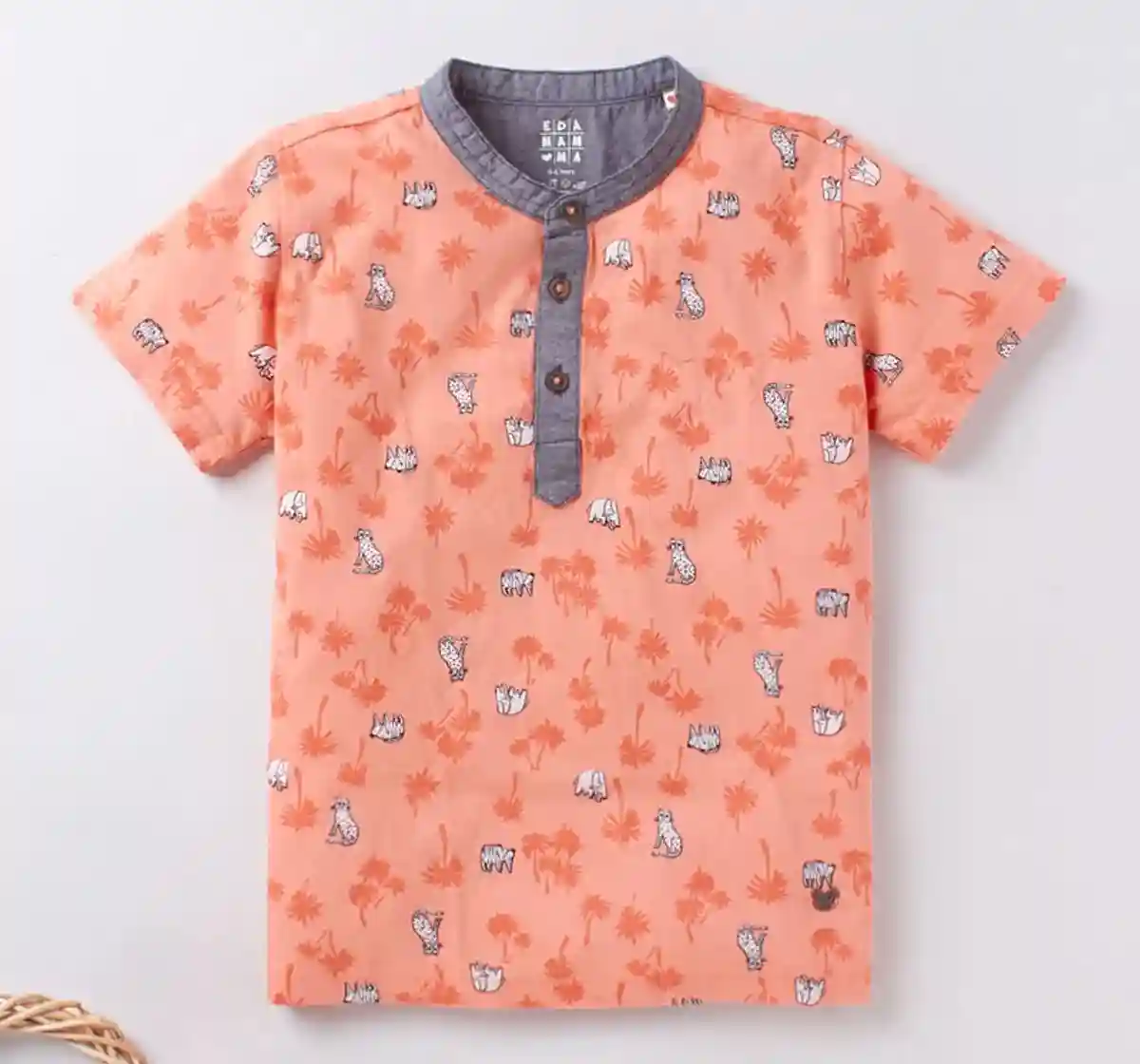 Boys All Over Print Tee - Orange