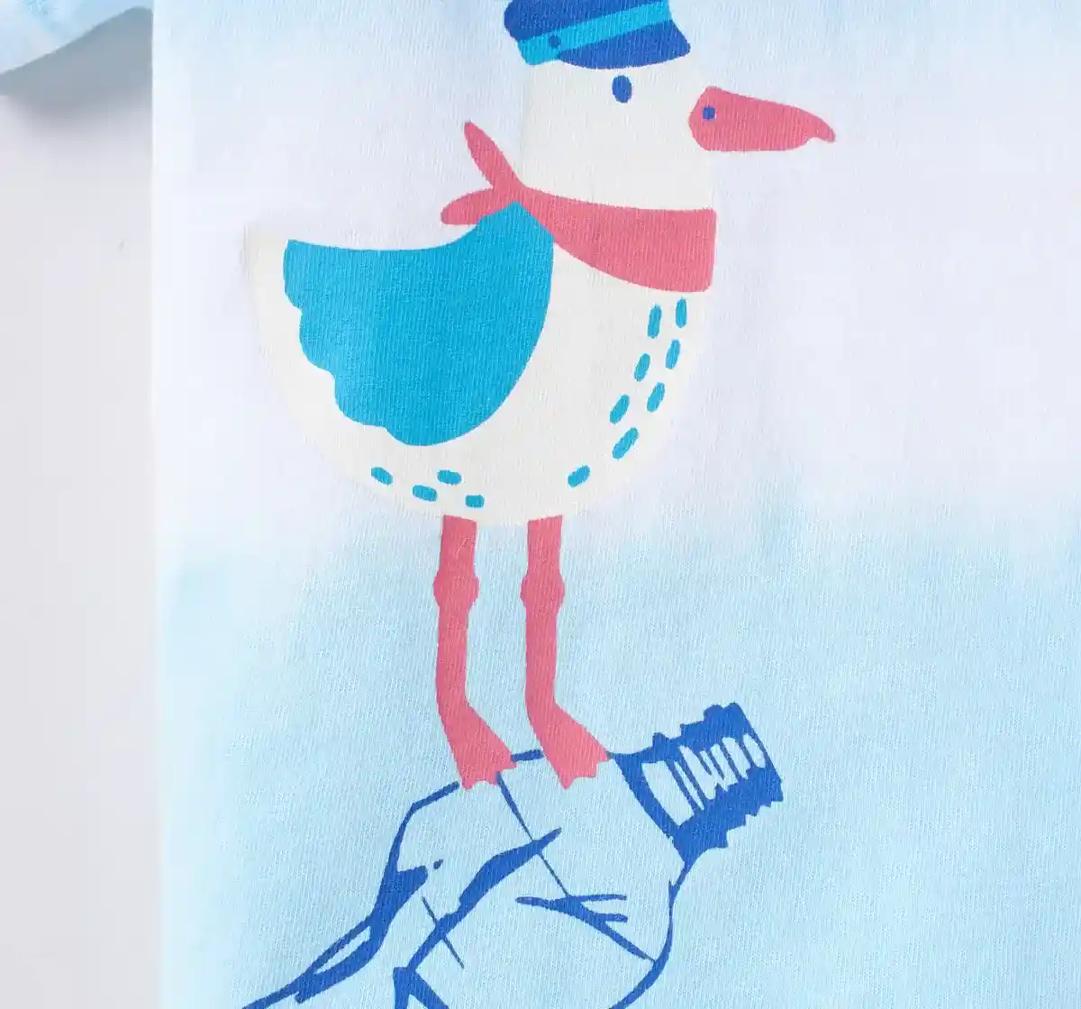 Boys Ombrey Dyed Tee - Blue