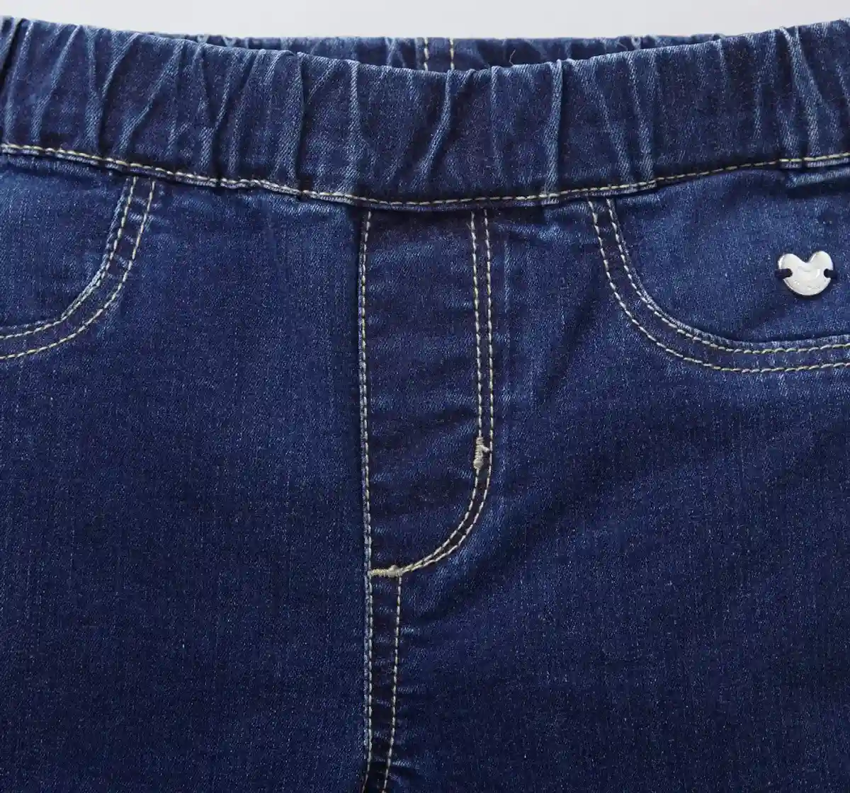 Girls Stretch Denim Girls Jeggings - Dark Blue