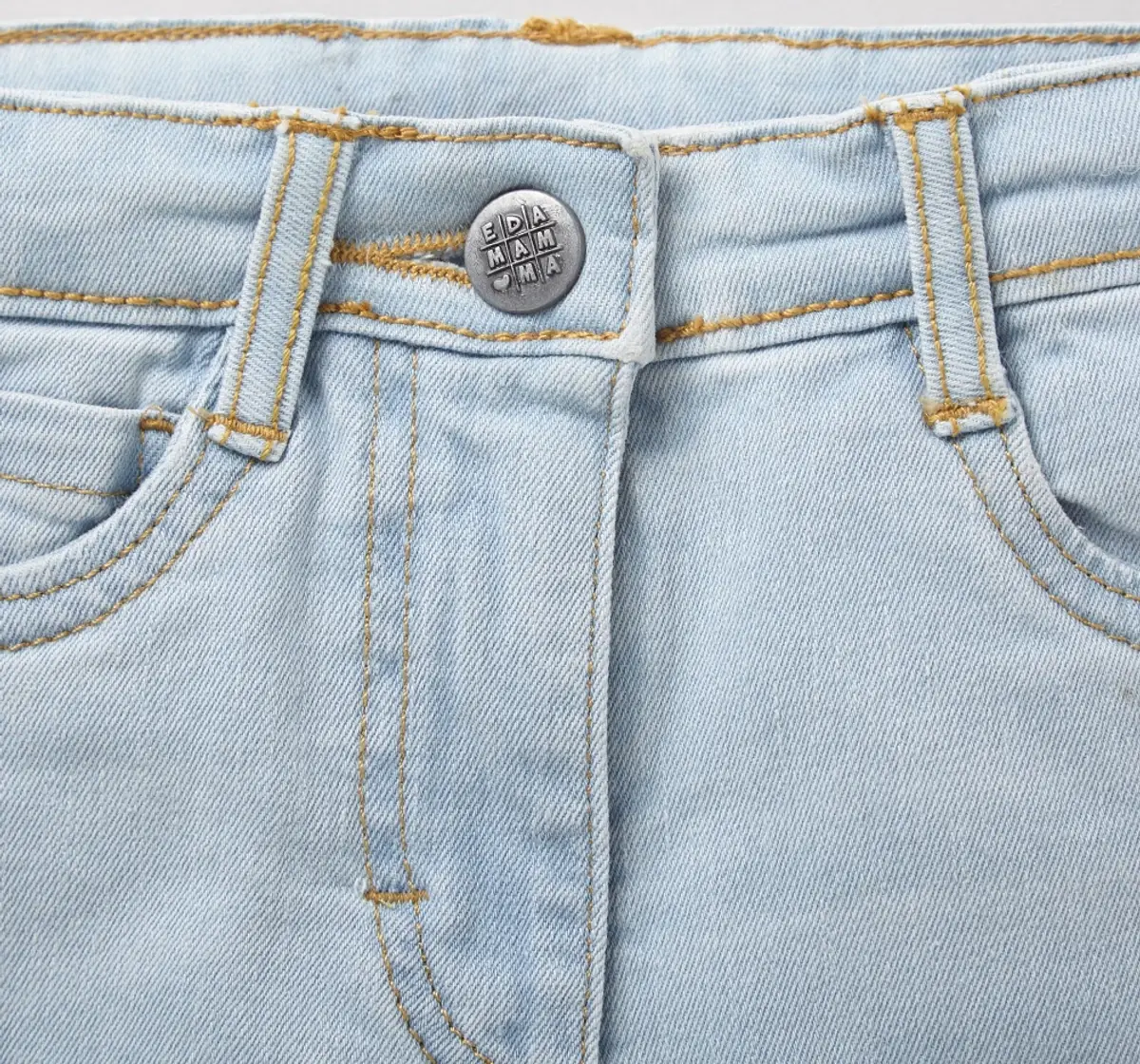 Stretch Denim Girls Jeans - Light Blue