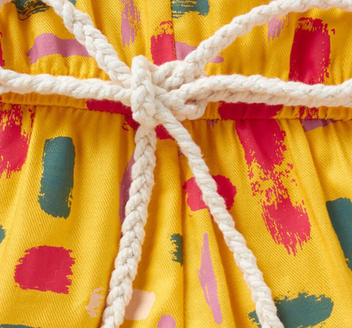 Printed Jumpsuit - Yellow